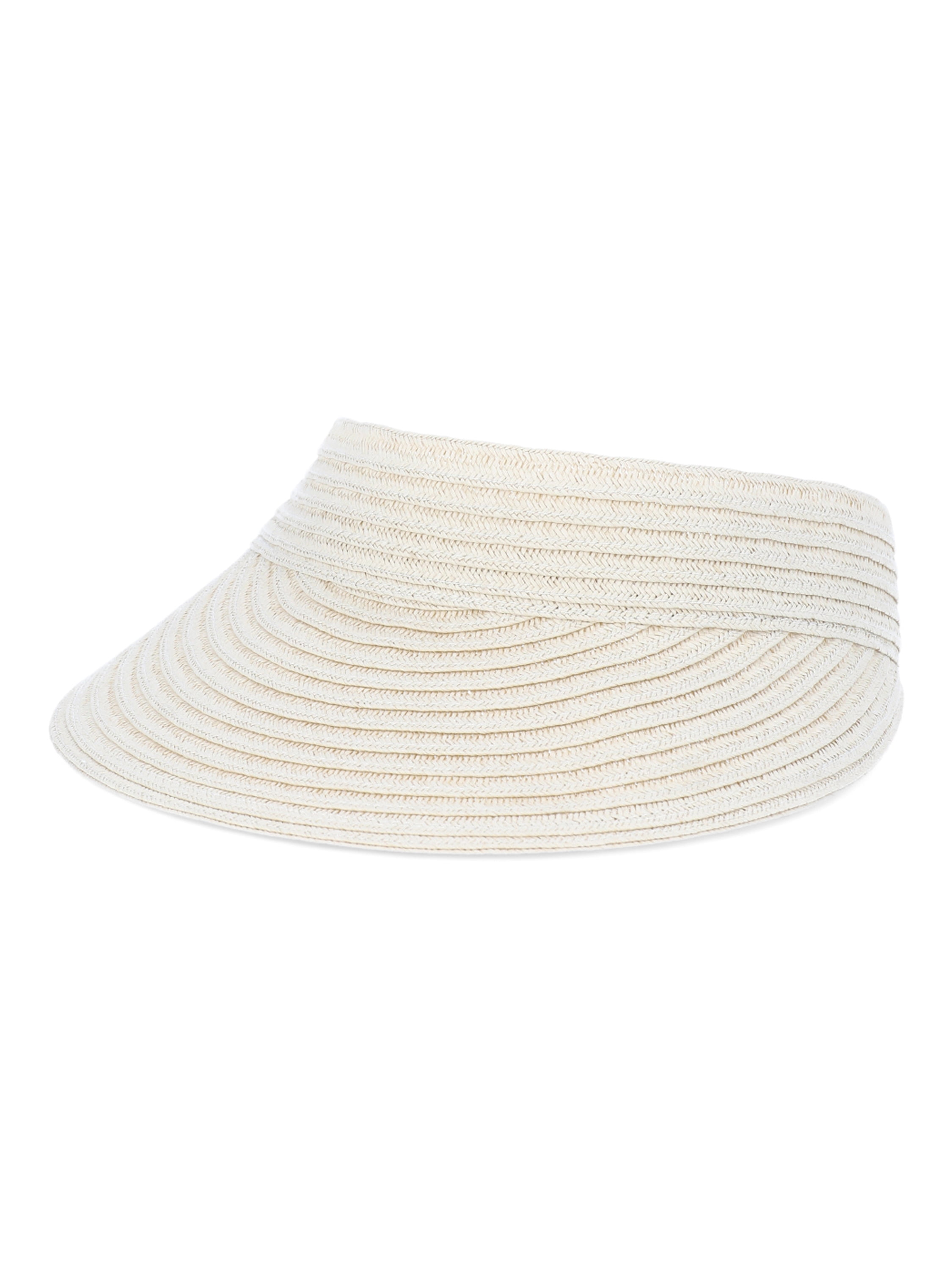 Time and Tru Women’s Flat Visor, Light Natural, One Size Fits Most