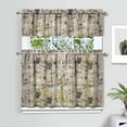 thumbnail image 2 of Kitchen Curtains 36 Inch Short - 3 Panel Set with Cute Cat Paw Pattern, Rod Pocket Window Curtain, 100% Polyester for Pet Lovers Farmhouse, Cafe, Kitchen, Bedroom, Easy Wash, 2 of 6