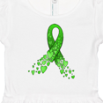 thumbnail image 4 of Inktastic Mental Health Awareness Ribbon with Green Hearts Girls Baby Dress, 4 of 5