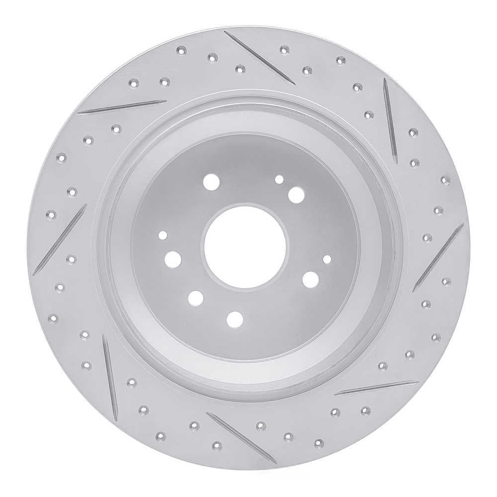 Dynamic Friction Company 830-58028L DFC Geoperformance Rotor - Drilled and Slotted