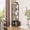 Black, variant on 5-Tier Corner Shelf Stand, 58" Tall Wooden Display Cabinet with Storage Shelves, Corner Bookshelf for Living Room, Bedroom, Home Office, Kitchen, and Bathroom