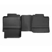 Husky Liners Classic Style Floor Mats | Fits 1988 - 1999 Chevrolet/GMC C1500/K1500 Extended Cab; 1988 - 2000 Chevrolet/GMC C2500/C3500/K 2500/K3500 | 2nd Row, 1-pc Black - 61101