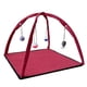 thumbnail image 1 of Tienda plegable para gatitos, alfombra lavable para mascotas, ayuda a los gatos a hacer ejercicio, estera de juego, centro de actividades para gatos, Rojo, 1 of 10