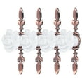 thumbnail image 4 of Perilla de un solo orificio de rosa de cobre antigua, pellizco de mano, armario blanco de bronce verde, manija de estilo europeo, 4 of 8