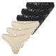 thumbnail image 1 of ONLY Braguitas brasileñas para mujer, paquete de 6 - ONLCHLOE LACE BRAZIL, encaje Negro/Beige XL (X-Large), 1 of 7