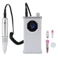 thumbnail image 2 of 40000RPM Electric Nail Drill Rechargeable Professional Nail File Acrylic Gel Grinder with Dust Brush Nail Drill Bit Holder White, 2 of 4