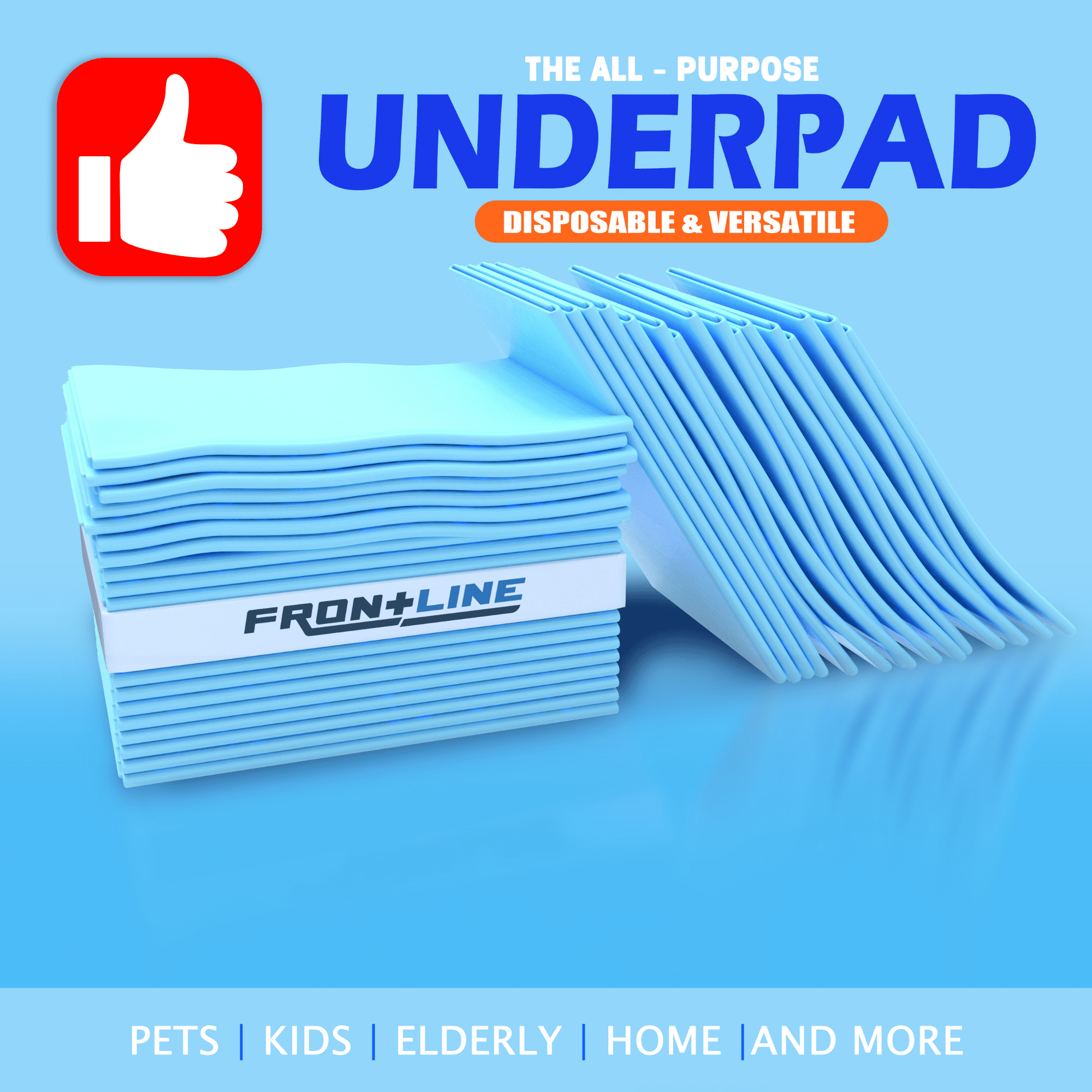 Disposable Incontinence Underpads 23'' X 36'' 50 Count Super Absorbent Bed Covers Pad High Absorbency