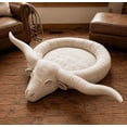 thumbnail image 5 of Longhorn Lounger Pet Bed, Western‑Theme Decorative Plush Pet Bed for Farmhouse Interior, 5 of 5
