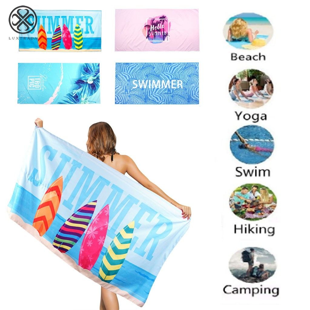 Luxtrada Sand Free Proof Beach Towel Microfiber Pool Towels Beach