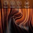 thumbnail image 6 of Burnt Orange Black Ombre Cloth Napkins, Modern Abstract Striped Gradient Washable and Reusable Dinner Napkins Set of 2, Table Napkin for Kitchen Party Birthday Wedding Hotel Housewarming 20"x20", 6 of 9