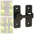 thumbnail image 4 of Pestillo de puerta Pestillo de puerta Hardware antipérdida duradero Perno de puerta interior Cerradura deslizante para granero Baño Dormitorio Oficina negro, 4 of 8