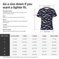 thumbnail image 2 of Yiaed Sardine Print Mens Short Sleeve Tight Fit T-Shirt, Crewneck Casual Tee-Small, 2 of 5