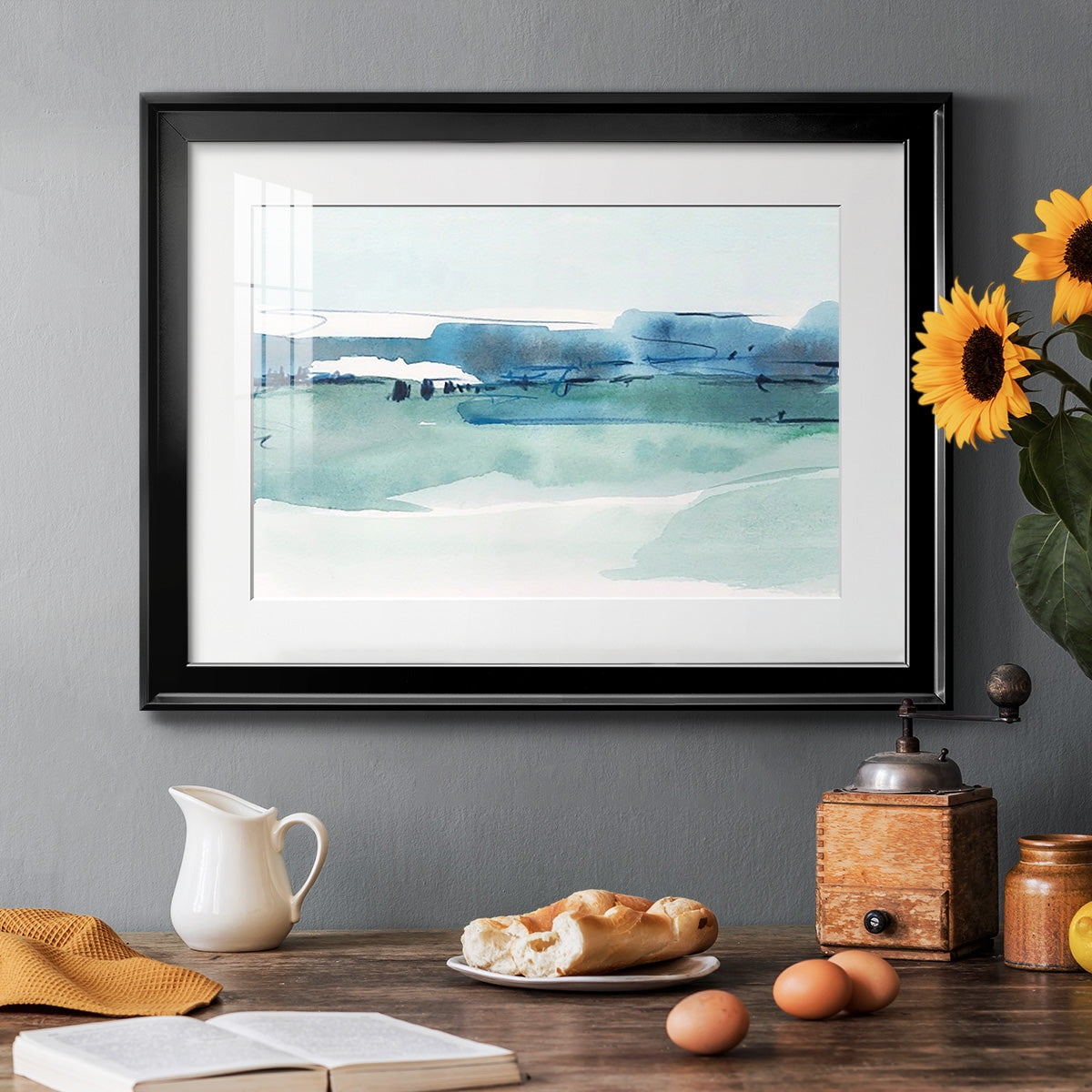 Ultramarine Vista I Premium Framed Print - Ready to Hang