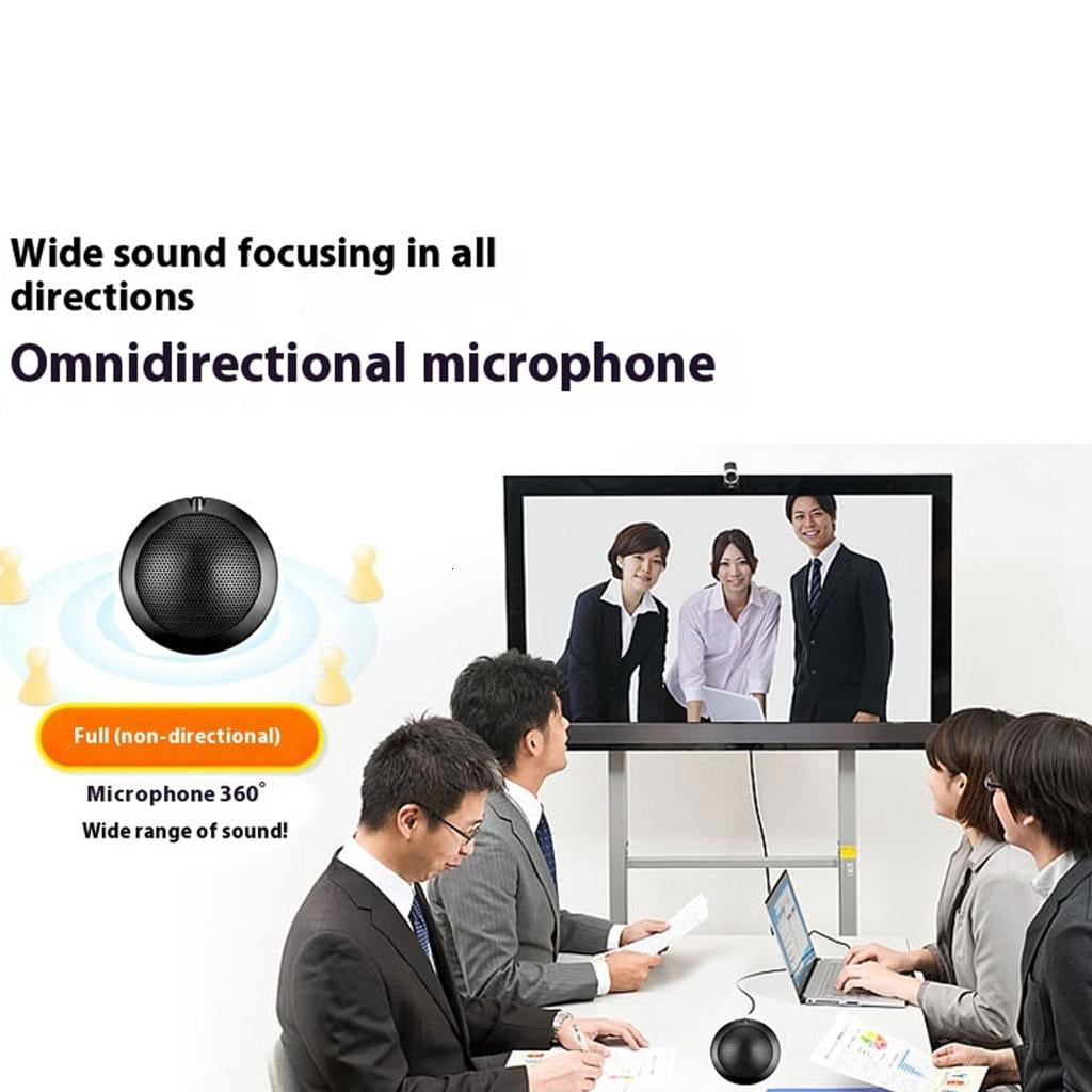 CEORPER Computer PC Mic Desktop Microphone 360 Degree Omnidirectional Pickup Condenser for Video Conference Gaming Chatting