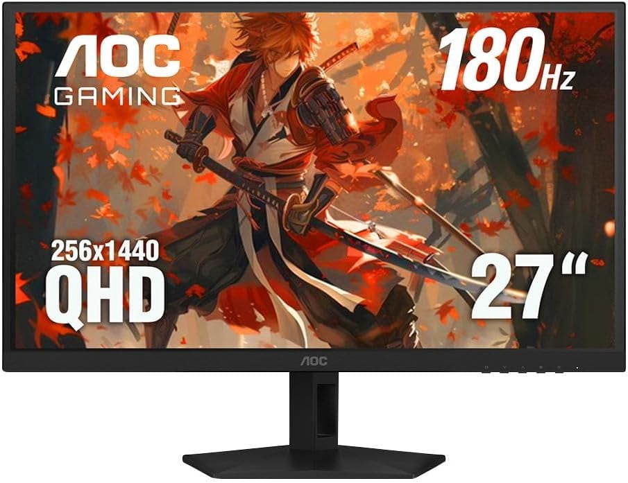 Restored AOC Q27G41XMN2 27" 2K QHD (2560 x 1440) 180Hz Gaming Mini-LED Monitor,Black (Refurbished)
