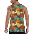 thumbnail image 3 of Easygdp Colorful Hawaii Palms Men's Tank Top, Sleeveless Muscle T Shirts, Breathable, Quick-Dry, Loose for Gym, Running, Fitness - Medium, 3 of 9