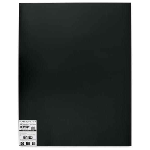Inovart Skratch N' Sketch Scratchboards - 22" x 28", Pkg of 25