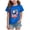 Blue, variant on Toddler Boys Girls American Tops Heart Pattern Shirts Topic 4th of July T-Shirts Yellow for Size 5-6 Years