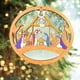 thumbnail image 2 of Colgante de Belén Hueco de Color, árbol de Navidad, adorno colgante de madera, decoración navideña para colgar en puertas y ventanas, 2 of 7