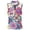 Tank tops for women White, variant on FASHOFT Womens Golf Polo Shirts Tennis Collared Tank Tops Floral Print Quick Dry V Neck Lightweight Sleeveless Shirt White L
