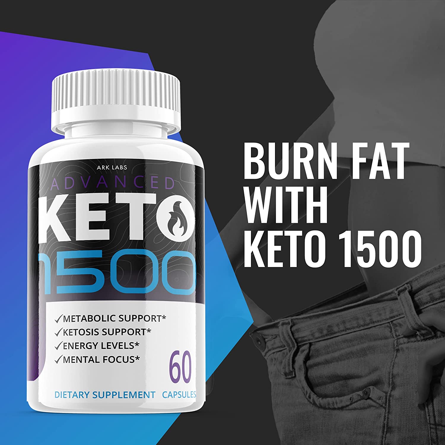 Complément Alimentaire KETONIC Keto - 30 Gélules - Soutien à La Gestion Du Poids - Neuf