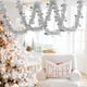 thumbnail image 5 of Guirnalda de árbol de Navidad dorada y plateada - Decoración metálica de 200 cm para bodas, fiestas, lugares, chimeneas y decoraciones navideñas, 5 of 6