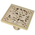 thumbnail image 1 of Colador De Piso De Ducha, Drenaje De Baño De Ducha Dorado Antiobstrucción Para Balcones Para Baños YLSHRF Tipo profundo, 1 of 8
