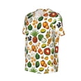 thumbnail image 2 of Rocae Lemon Fruits Vegetables for Breathable Men's Baseball T-Shirt Fashionable Casual Baseball Jersey, Moisture-wicking Sportswear 4X-Large, 2 of 9
