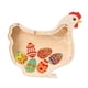 thumbnail image 2 of Hucha de madera con forma de cerdito, ideal como alcancía de mesa para niños y niñas. Gallina, 2 of 9