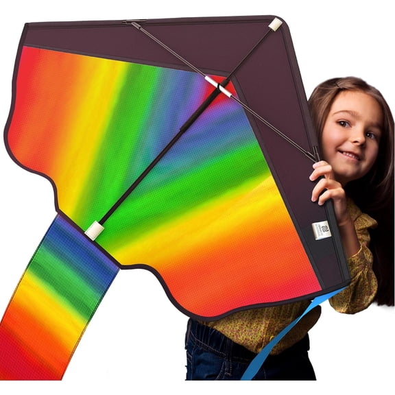 Rainbow Kite for Kids & Kites for Adults Easy to Fly