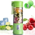 thumbnail image 1 of ZHAOCHENG Green-Blender Licuadora de Frutas Portátil Mini Licuadora USB 420ML para Batidos Zumos de Frutas Sin BPA, 1 of 5
