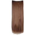 thumbnail image 4 of SAYFUT Trendy 26"Long Straight 3/4 Full Head Clip in Synthetic Hair Extensions One Piece 5 Clips 125g Light Brown, 4 of 7