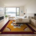 thumbnail image 3 of ODIKA Tibetan Tiger Mask Snake Totem Bold Border Battle Martial Folk for Dining Room, Basement, Large Office, Non-Slip Chair-Friendly, 3 of 7