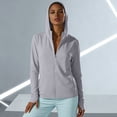 thumbnail image 7 of Women's Sun Protection Jacket Full Zipper Long Sleeve UV Hoodie Shirts Outdoor Athletic Jacket with Pocket Gray XXXXL(XXXXL), 7 of 7