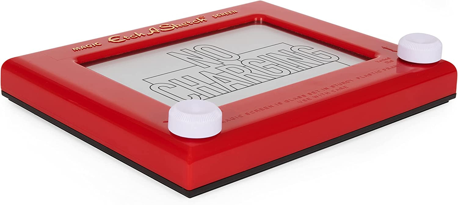 Etch A Sketch Erasable Kids Toy Doodle Tablets, Plastic Red