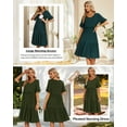 thumbnail image 3 of Women's Short Sleeve Ruffle Maternity Nursing Dresses for Breastfeeding, 3 of 4