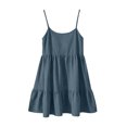thumbnail image 7 of Karight Fashion Women's Casual Comfortable Sleeveless Round-Neck Solid Dress, 7 of 7