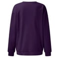 thumbnail image 3 of SIYUDAN Women’S Sweatshirt Womens Long Sleeve Sweatshirt Womens Pullover Sweatshirts Purple Pullover Adult Sweatshirt Winter Sweatshirts Women'S Clothes, 3 of 4