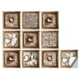 thumbnail image 1 of wall adhesive tile flower pattern wall tile mural tile decor wall tile sticker vinyl flower wall tile, 1 of 9