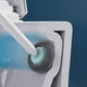thumbnail image 4 of Cepillo de baño giratorio suave sin perforaciones, limpieza profunda, mango largo, cerdas Tpr de secado rápido, cepillo de limpieza independiente para Azul Sunnimix Cepillo de baño, 4 of 8