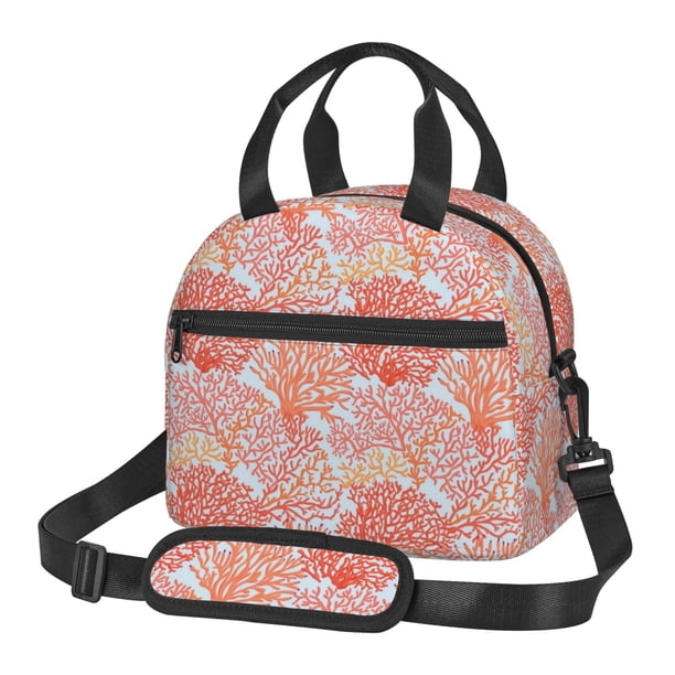 Disketp Corals Lonchera Térmica para Mujer y Hombre, Bolsa de Almuerzo Reutilizable e Impermeable para Trabajo, Viajes y Picnic