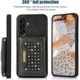 thumbnail image 2 of for Samsung Galaxy A54 5G Crossbody Wallet Case for Women, Bling Glitter PU Leather Phone Case with RFID Blocking Card Holder Cover for Samsung Galaxy A54 5G SZ Black, 2 of 16