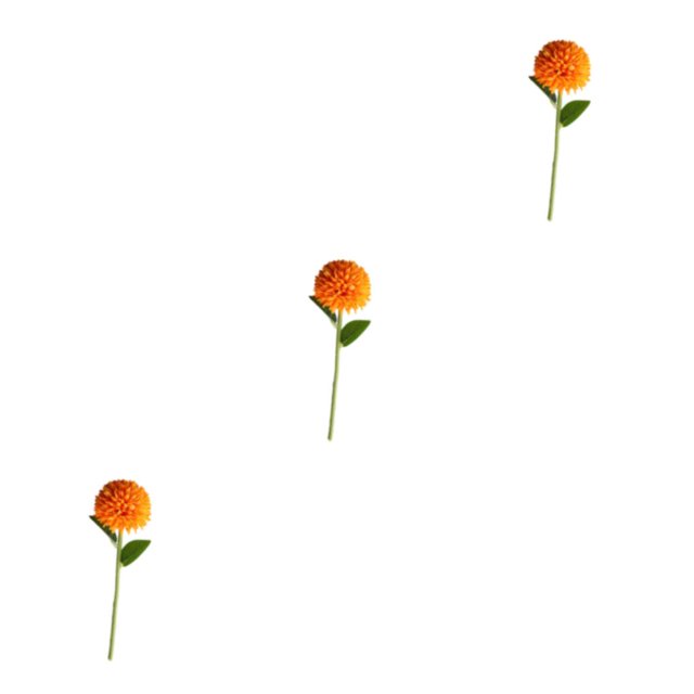 Baohd 1/2/3/5 10pack/lot Realistic Appearance Artificial Flower For Party Decor And Home Decor Orange 3PCS