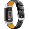 thumbnail image 1 of JFBUJC Leather Bands Compatible with Fitbit Charge 5, Replacement Genuine Leather Straps for Women Men, 1 of 3