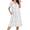 Purple Flower, variant on Nightgowns for Women Short Sleeve House Dress with Pockets Soft Moomoo Pleated Mumu Dresses V Neck Sleepwear
