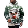 thumbnail image 1 of Mens Sweatshirt,Casual Solid Color Long Sleeved Hooded,Hooded Sweatshirt Men, 1 of 8
