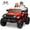 Red, variant on Eastvita 24V 2-Seater Ride-On Truck, Remote, 2x200W Motor, Safety Belt, LED, Green