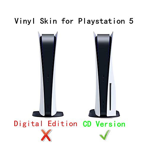 Decal Skin for Ps5 Digital Whole Body Vinyl Sticker Cover for Playstation 5 Console and Controller PS5 Digital Edition, Blue Lightning 