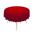 thumbnail image 2 of Duangreer Retro Red Christmas 70''Round Tablecloth, Waterproof Tablecloths for Party, Dining, Indoor and Outdoor, 2 of 6