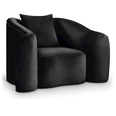 Meridian Furniture Destin Black Velvet Chair